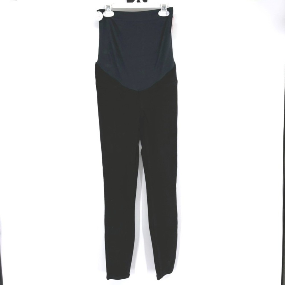 NWT Spanx Leggings Women S Black Mama Ankle Jean-ish Maternity Over The Bump